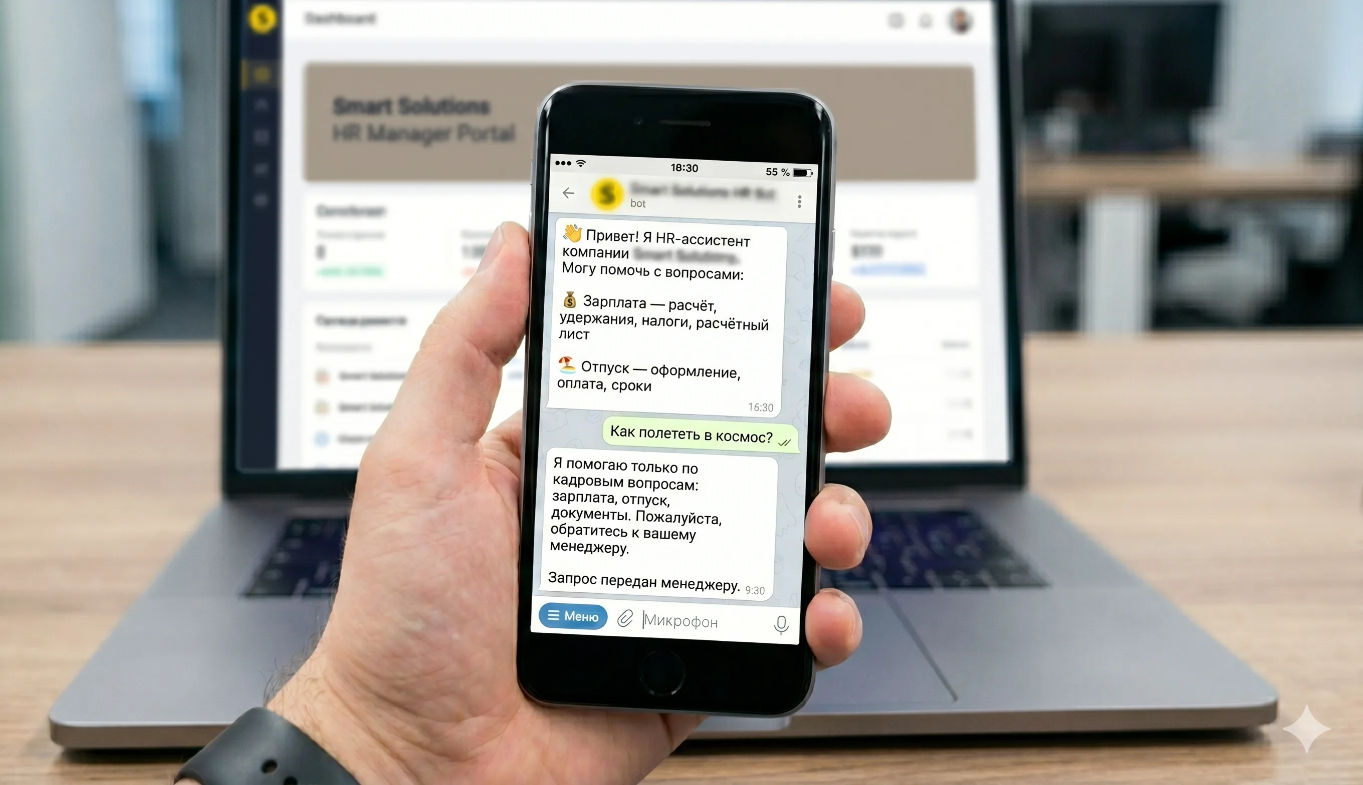 Transferencia al manager en vivo cuando una consulta sale del alcance de la base de conocimiento (Human-in-the-loop)